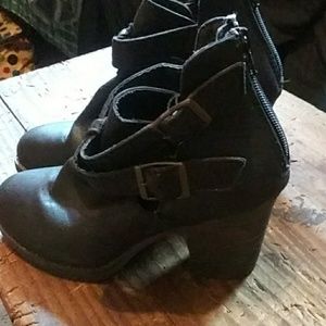 Black ankle boots